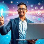 Digital entrepreneur launching GPT-powered apps for business growth